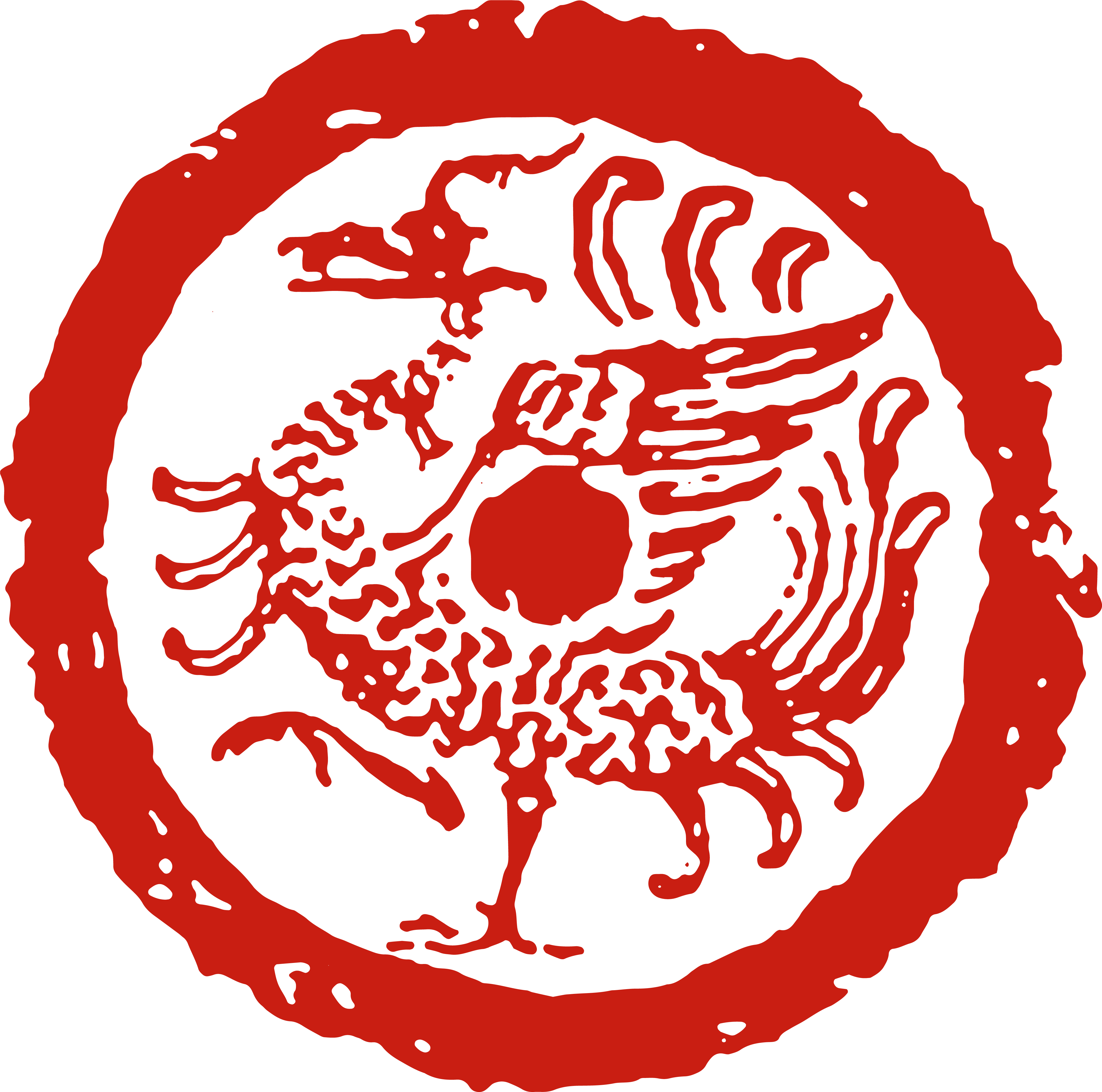 VERMILION BIRD · ‌Traditional Chinese lacquer bead
